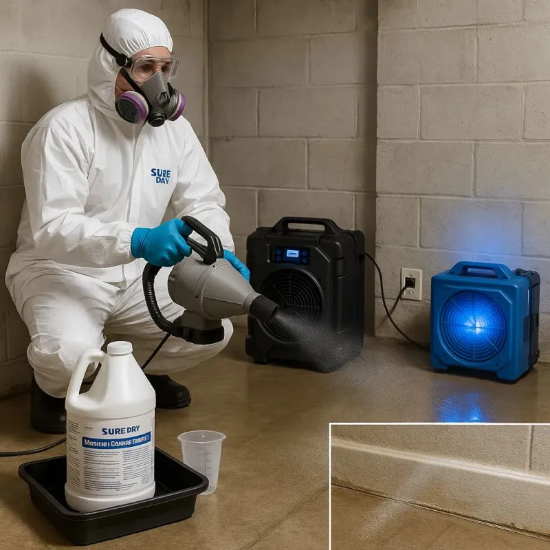 Sanitization and Odor Removal process in Shelby, NC